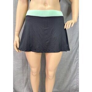 Diadora Dia Dry Easy Tennis Skirt Skort Size XL Black Green Yellow